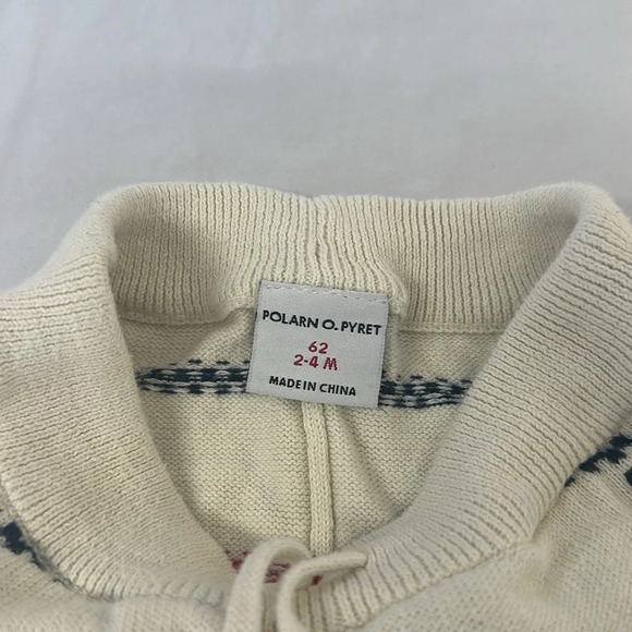Polarn O. Pyret - pull on knit jogger style pants. Size 2-4 months - Picture 3 of 4
